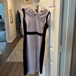 Pink and black dress